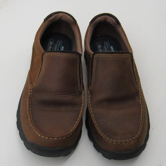 Skechers Men\'s Brown Slip-On Shoes Relaxed Fit Braver - Rayland Size 8.5 main image 6